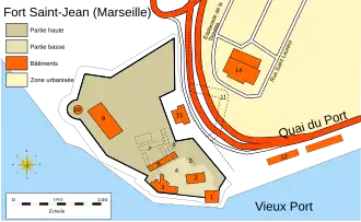 Plattegrond van het complex