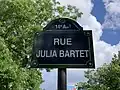 Rue Julia Bartet - 14e arrondissement (Parijs)