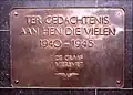 Plaquette in het NS-station