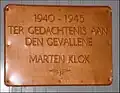 Plaquette in het NS-station