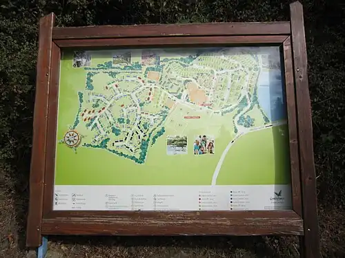 Plattegrond van het park