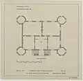 Plattegrond hoofdverdieping van het laatste Kasteel van IJsselmonde