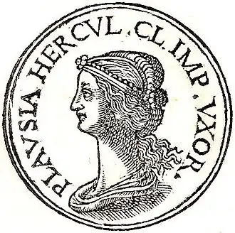 Plautia Urgulanilla (1553), uit Guillaume Rouillé's Promptuarii Iconum Insigniorum