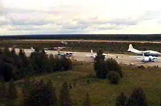 de luchthaven in 1998