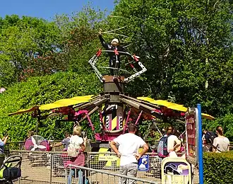 De Vliegende Fietsen in Plopsaland Belgium.