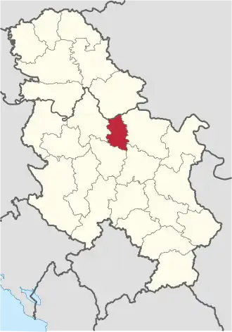 Kaart van Podunavlje