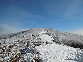 De bergtop Ďurkovec (1.188 meter).