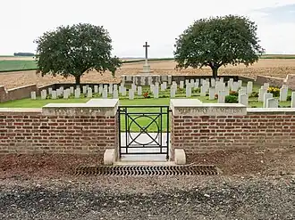 Overzicht van de begraafplaats