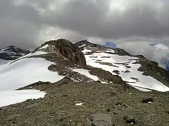 De Pointe de la Plaine Morte vanuit het noorden