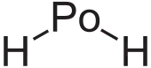 Structuurformule van waterstofpolonide