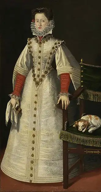 Portret van Polyxena von Lobkowicz, toegeschreven aan Rolan de Mois.