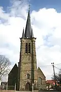 Pommerœul, de Onze-Lieve-Vrouwkerk (XIII/XVIIde eeuwen).