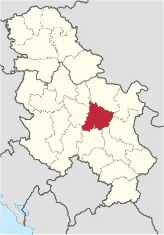 Kaart van Pomoravlje