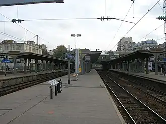 Zicht over de perrons.