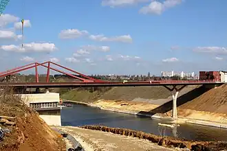 Nieuwe brug bij Vroenhoven