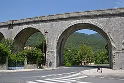 Spoorbrug bij Puilaurens.