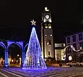 Kerstboom in Ponta Delgada