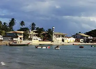 De oever in Coruripe