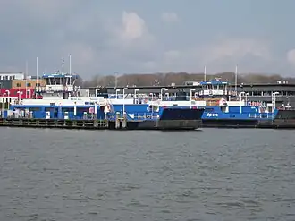 Ponthaven aan het IJ in Amsterdam-Noord.