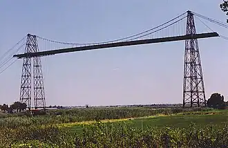 De Pont Transbordeur over de Charente bij Rochefort