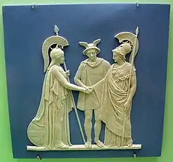 Allegorie Frans-Brits handels-verdrag, Wedgwood, 1787