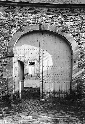 Toegangspoort van het kasteel