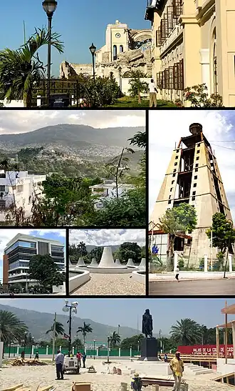 Een collage van Port-au-Prince