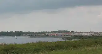 Uitzicht op Port Zélande vanaf de N57