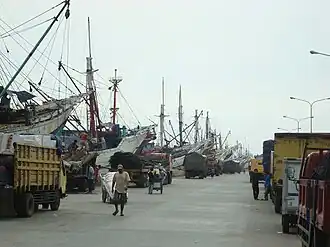De oude haven van Jakarta