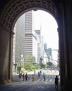 Zicht op een viaduct