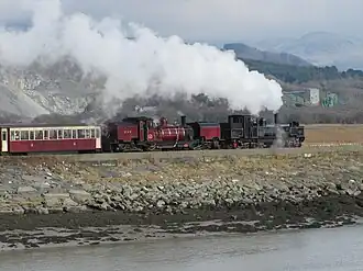 Twee garrats van de Welsh Highland Railway