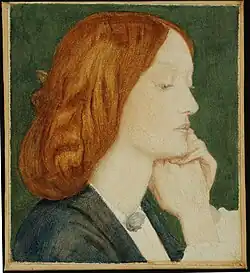 Portret van Elisabeth Siddal