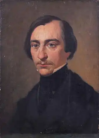 Portret van Poelaert door Louis Tiberghien