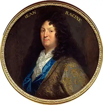 Jean Racine, 17e-eeuws portret door J.-B. Santerre