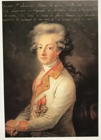 Portret door Charles Le Clercq (1780)