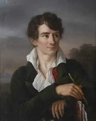 Portret van Antoine-Denis Chaudet, geschilderd door zijn vrouw Jeanne-Elisabeth Chaudet