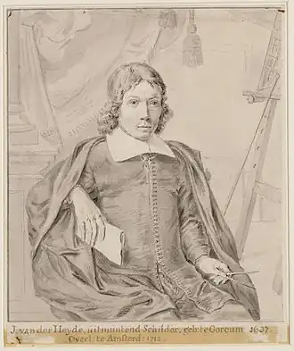Portret van Jan van der Heyden (1661)
