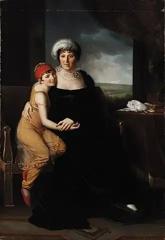 Madame Campan met een student, geportretteerd door Marie-Éléonore Godefroid (1807).