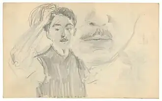 Portretschets van Cito (1906-1907) door August Macke.