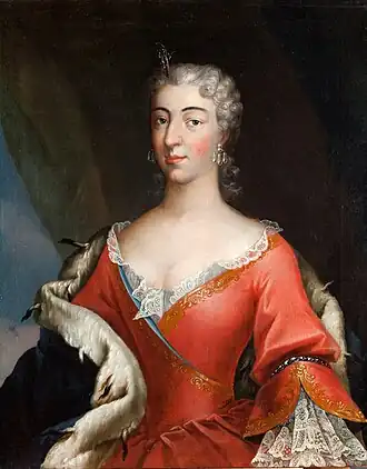 Maria Zofia Czartoryska, geportretteerd door een onbekende schilder