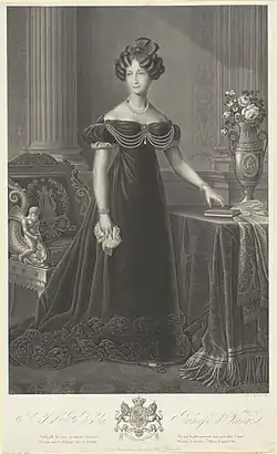 Aquatint door Johann Nepomuk Giebele