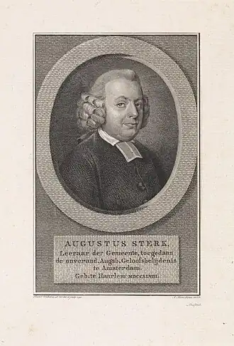 Portret van Sterk door Reinier Vinkeles