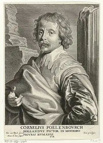 Portret door Pieter de Jode II, naar een schilderij van Antoon van Dyck