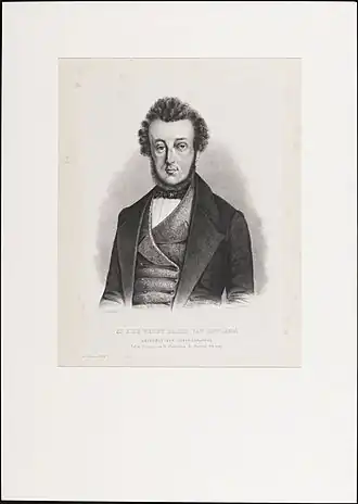 Portret van Eyzo de Wendt baron van Sytzama (1843).