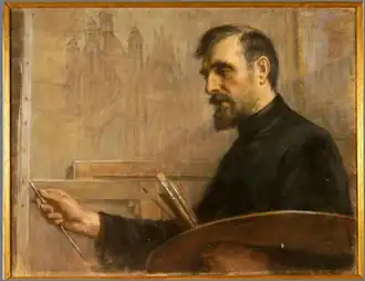 Portret van Frans Slager door Piet Slager jr., Museum Slager