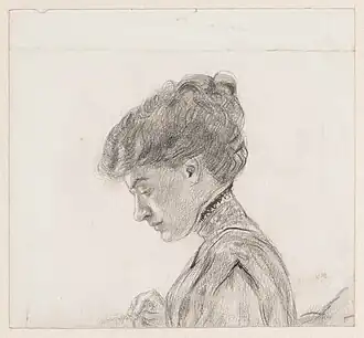 Portret van Freule A.C.A.J. Clifford, door Carel Nicolaas Storm van 's Gravesande