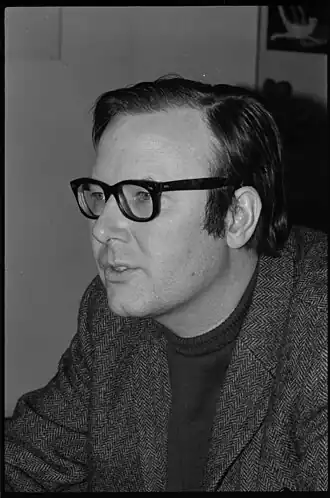Portret van Hans Rothmeijer, architect en beeldend kunstenaar, 1969