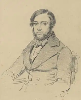 Portret (1840-1842) door Nicolaas Pieneman