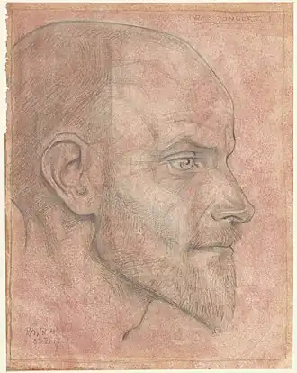 Portret van Jac. Jongert door Richard Roland Holst (1917)