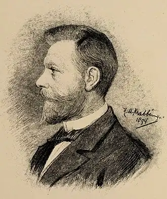 Portret van Wijsmuller door H.M. Krabbé (1894)